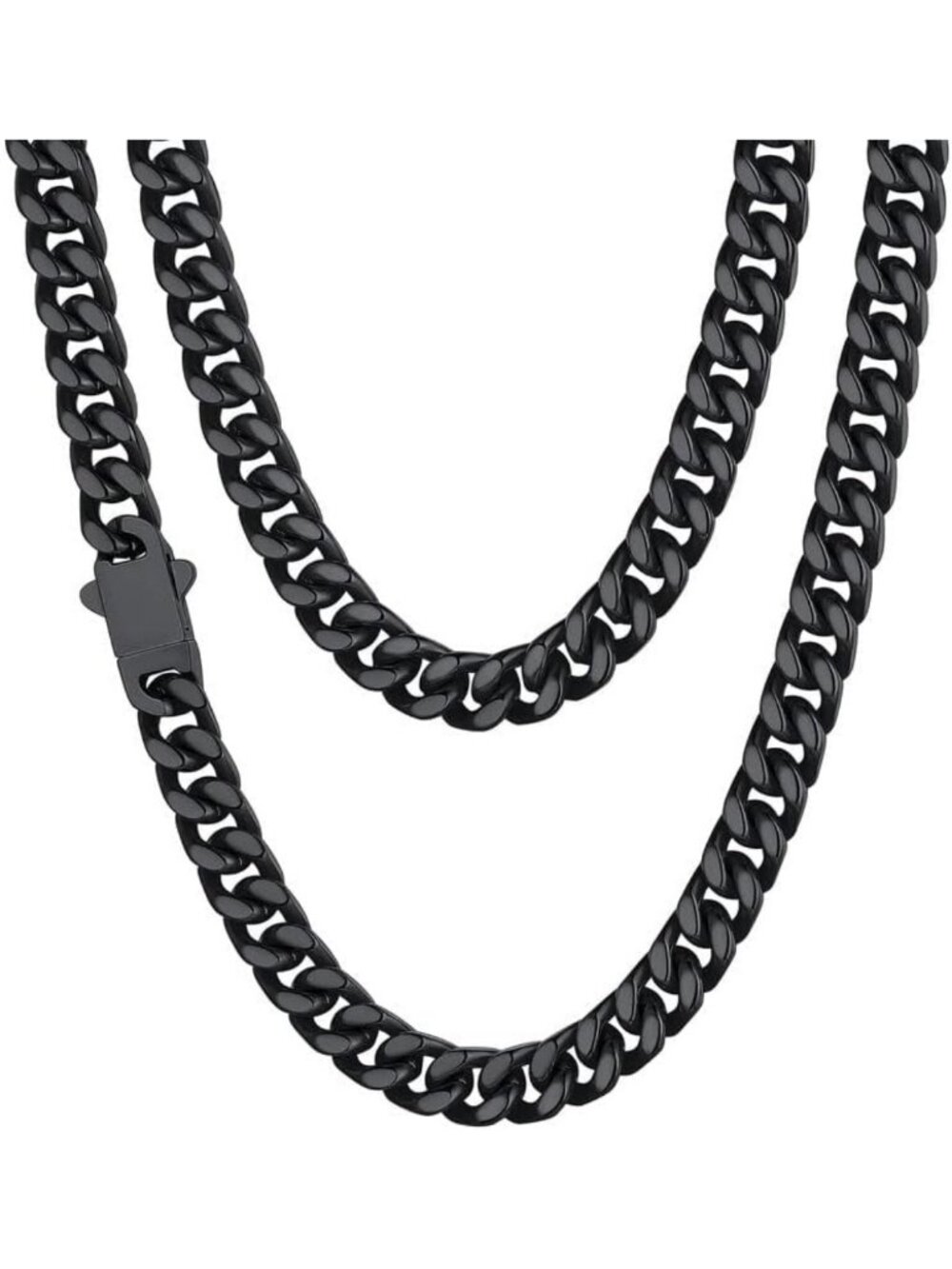 Stylish Cuban Link Chain Necklace for Men - Waterproof Stainless Steel Jewelry